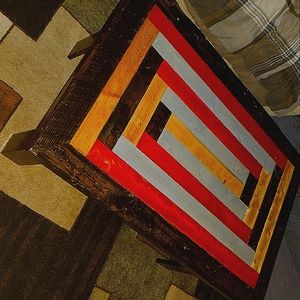 Custom handmade coffee table. 26.5W×41L×19H